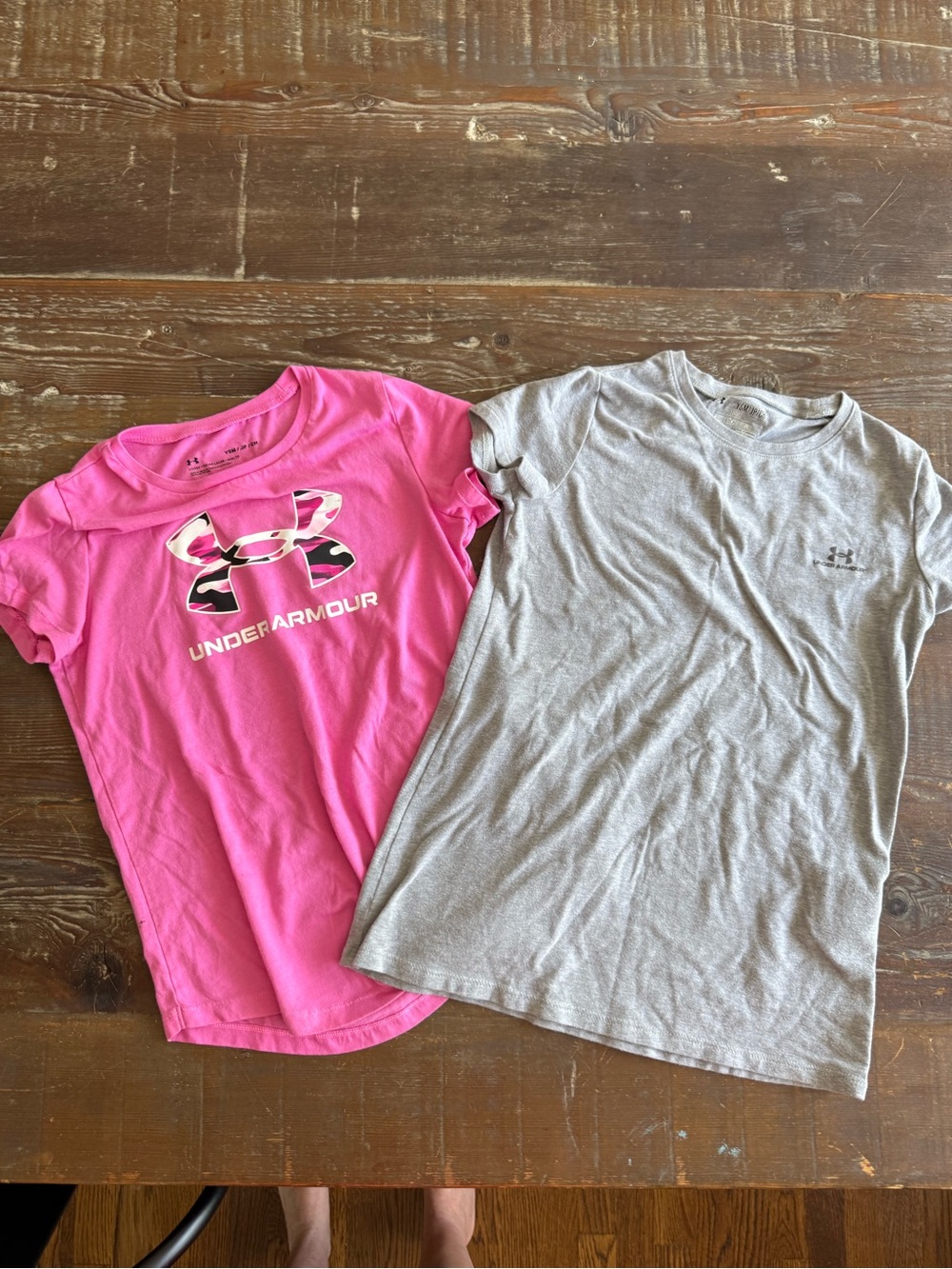 Under Armour Girls Hot Pink Logo Short Sleeve Tee